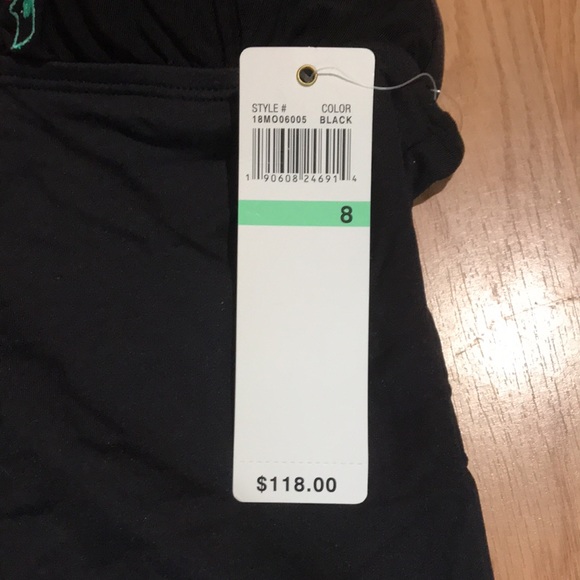 Anne Cole black with flower design swimsuit. - Picture 5 of 5